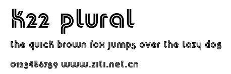 K22 Plural.otf字體轉換器圖片