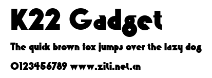 K22 Gadget.ttf字體轉換器圖片