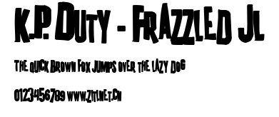 K.P. Duty - Frazzled JL.ttf字體轉換器圖片