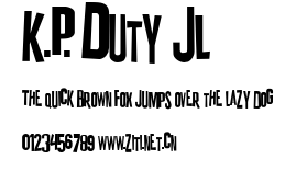 K.P. Duty JL.ttf字體轉換器圖片