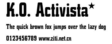 K.O. Activista*.ttf字體轉換器圖片