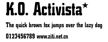 K.O. Activista*.otf字體轉換器圖片