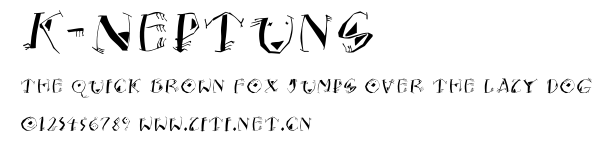 K-Neptuns.ttf字體轉換器圖片