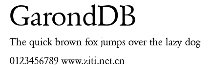 GarondDB.ttf字體轉換器圖片