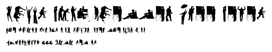 Human Silhouettes Free Seven.ttf