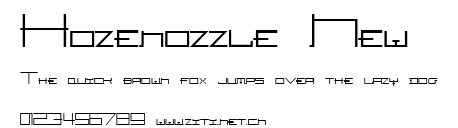 Hozenozzle New.ttf字體轉換器圖片