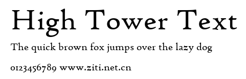 High Tower Text.ttf字體轉換器圖片