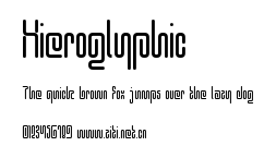 Hieroglyphic.ttf字體轉換器圖片