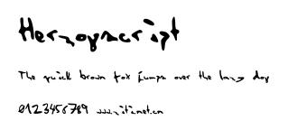 Herzogscript.ttf字體轉換器圖片