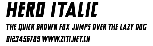 Hero Italic.ttf字體轉換器圖片