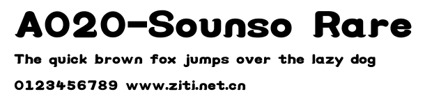 A020-Sounso Rare.ttf