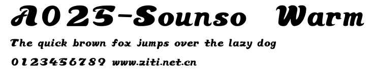 A025-Sounso  Warm.ttf