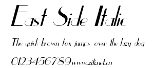 East Side Italic.ttf