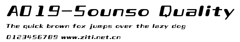 A019-Sounso Quality.ttf