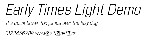 Early Times Light Demo.otf