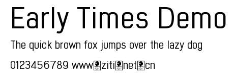 Early Times Demo.otf