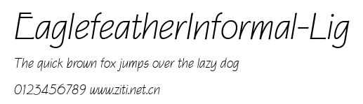 EaglefeatherInformal-Lig.ttf