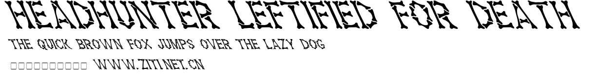 Headhunter Leftified For Death.ttf