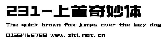 231-上首奇妙體.ttf