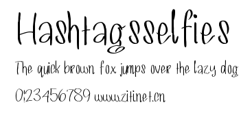 Hashtagsselfies.ttf