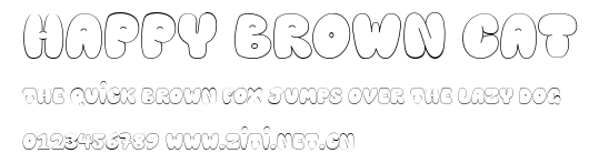 Happy brown cat.ttf