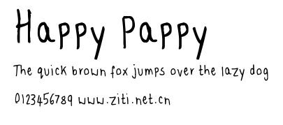 Happy Pappy.ttf字體轉換器圖片