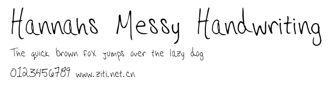 Hannahs Messy Handwriting.ttf