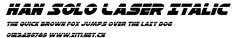 Han Solo Laser Italic.ttf