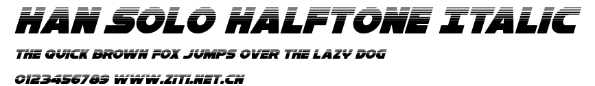 Han Solo Halftone Italic.ttf