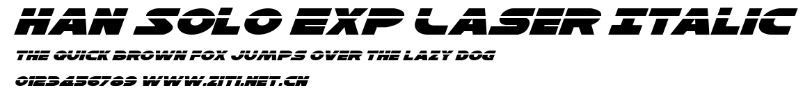 Han Solo Exp Laser Italic.ttf