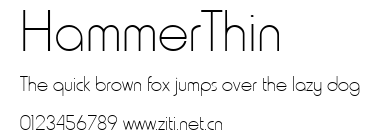 HammerThin.ttf字體轉換器圖片