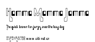 Hamma Mamma Jamma.ttf字體轉換器圖片