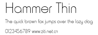 Hammer Thin.ttf字體轉換器圖片