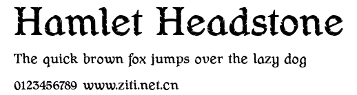 Hamlet Headstone.ttf字體轉換器圖片