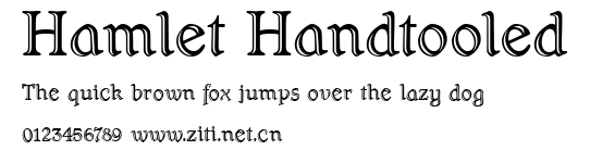 Hamlet Handtooled.ttf字體轉換器圖片