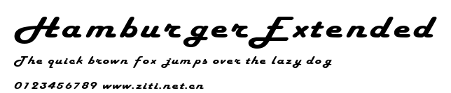 HamburgerExtended.ttf字體轉換器圖片