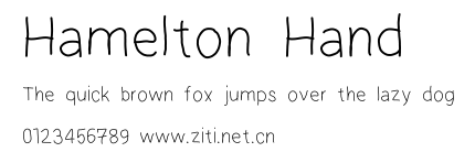 Hamelton Hand.ttf字體轉換器圖片