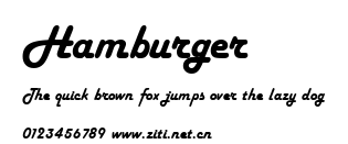 Hamburger.ttf字體轉換器圖片