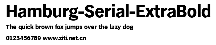 Hamburg-Serial-ExtraBold.ttf字體轉換器圖片