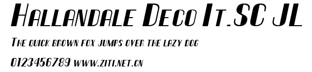 Hallandale Deco It.SC JL.ttf字體轉換器圖片