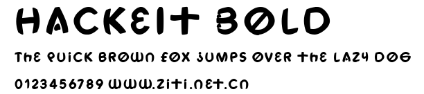HackeIt Bold.ttf字體轉換器圖片