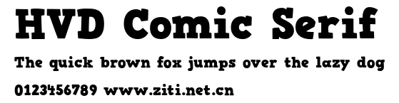 HVD Comic Serif.ttf字體轉換器圖片