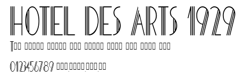 HOTEL DES ARTS 1929.ttf