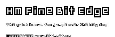 HM Fine Bit Edge.ttf字體轉換器圖片