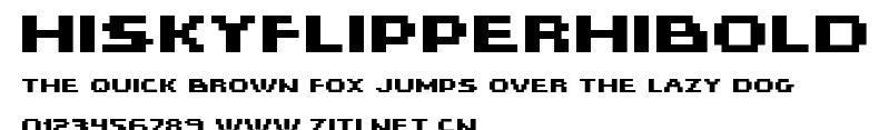 HISKYFLIPPERHIBOLD.ttf字體轉換器圖片