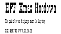 HFF Xmas Hoedown.otf