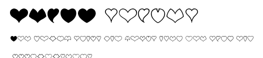 HEART shapes.ttf