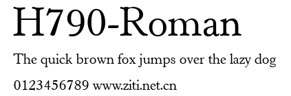 H790-Roman.ttf字體轉換器圖片