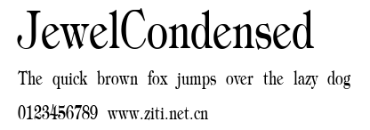 JewelCondensed.ttf字體轉換器圖片