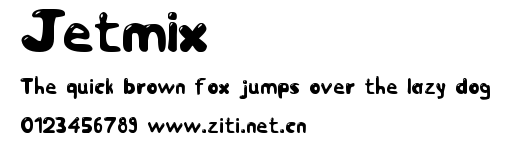 Jetmix.ttf字體轉換器圖片